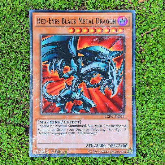 Cuadro Yu-Gi-Oh / "Dragón Negro de Ojos Rojos" 45x60cm